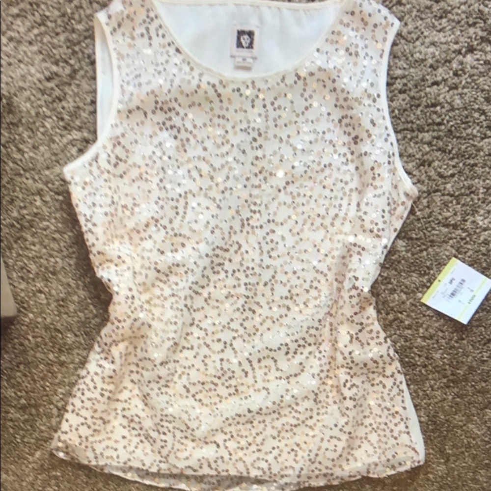 Anne Klein Sequin Suit Top